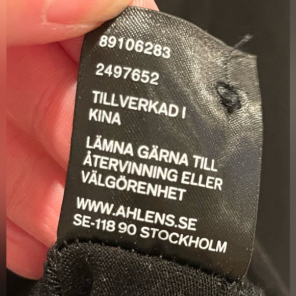 Ahlens Swedish V Neck Sheer Long Sleeve Gauzy Top Blouse size 10 / 12 Large EUC - Picture 9 of 10